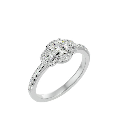 Bethany three stone diamond engagement ring