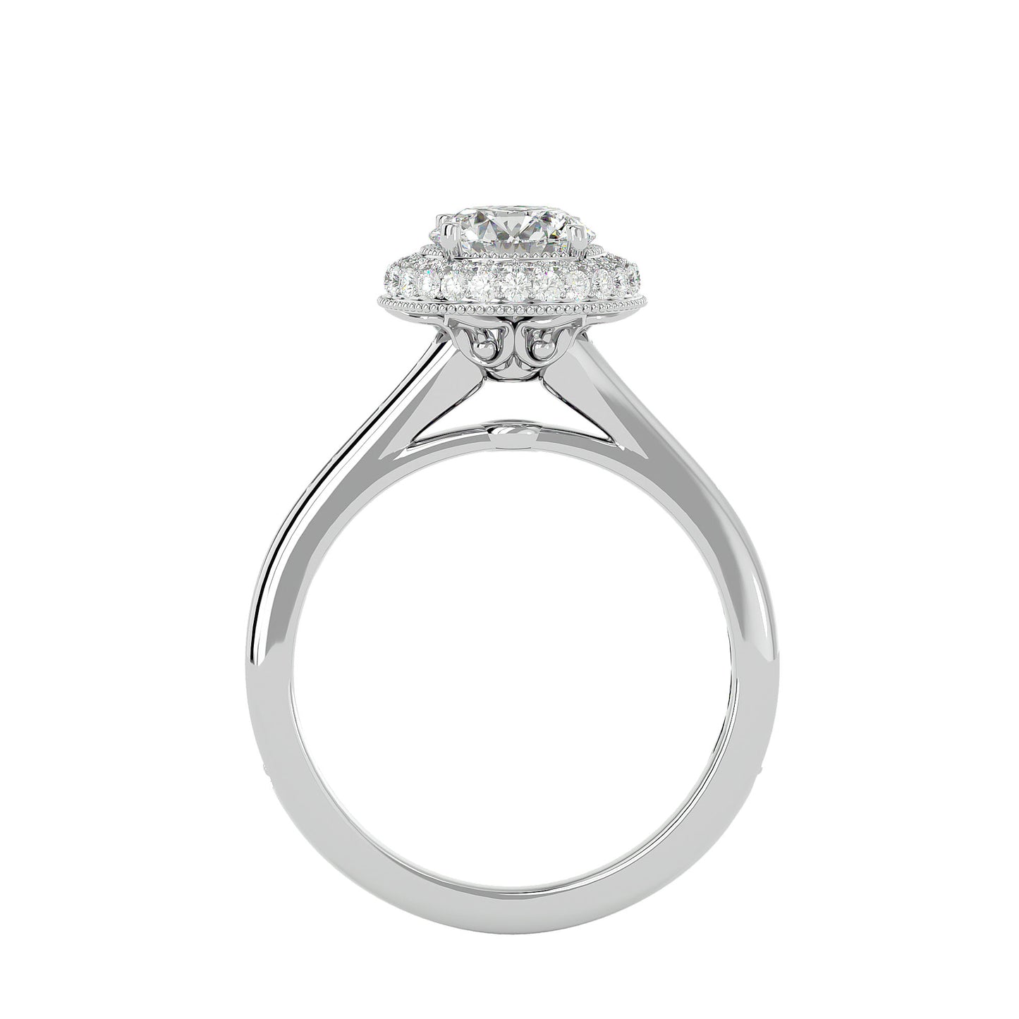 Nadia halo diamond engagement ring