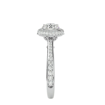 Nadia halo diamond engagement ring