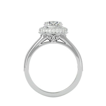 Norbit halo diamond engagement ring