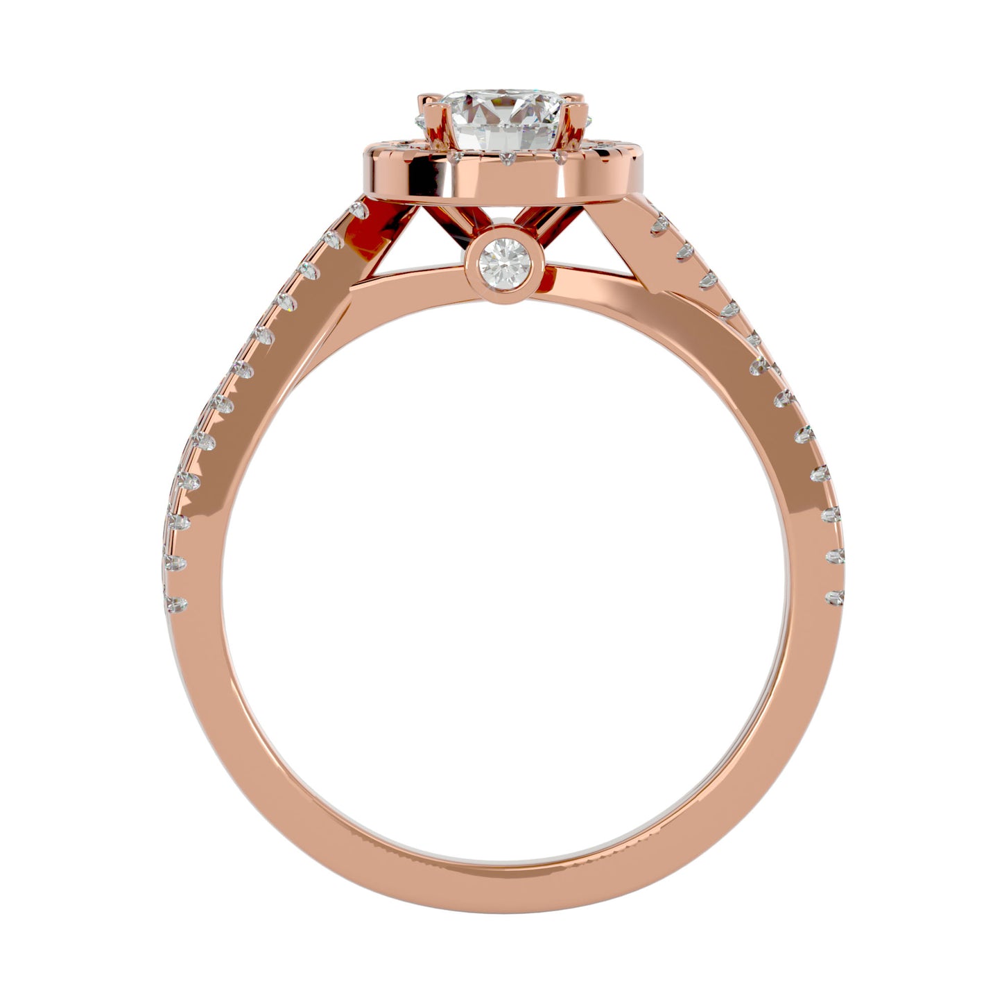 Jeremy Halo diamond engagement ring
