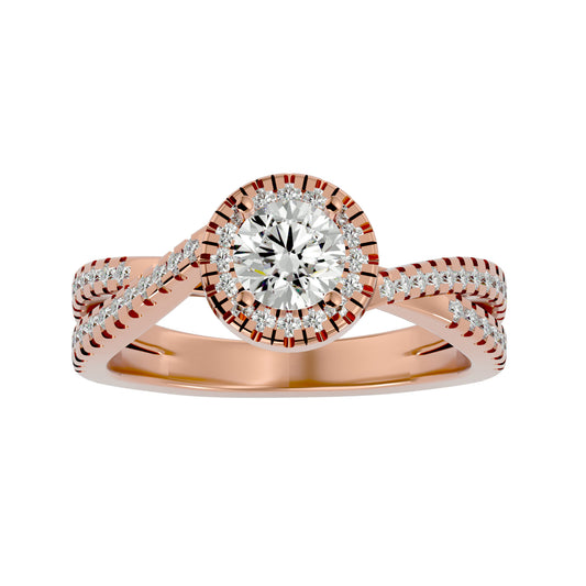 Jeremy Halo diamond engagement ring