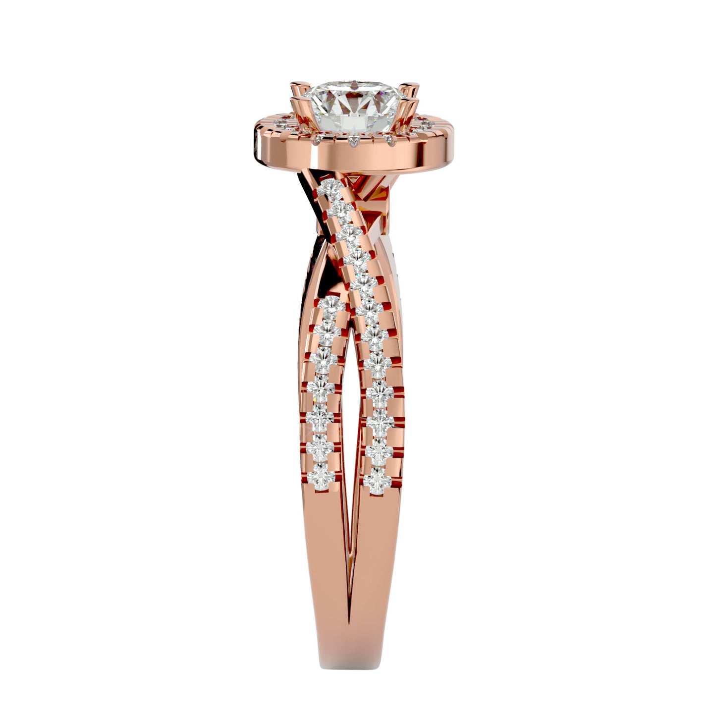 Jeremy Halo diamond engagement ring