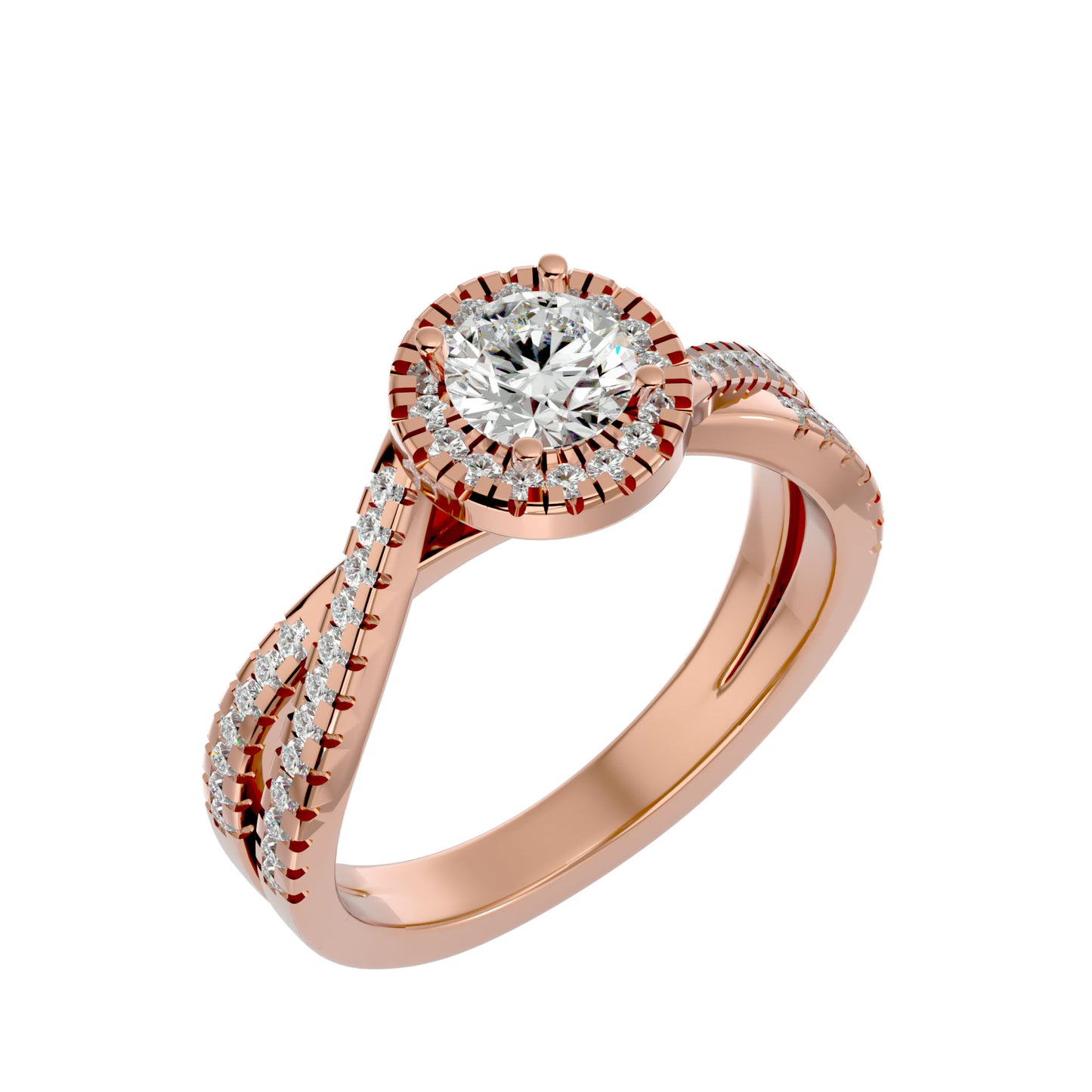 Jeremy Halo diamond engagement ring