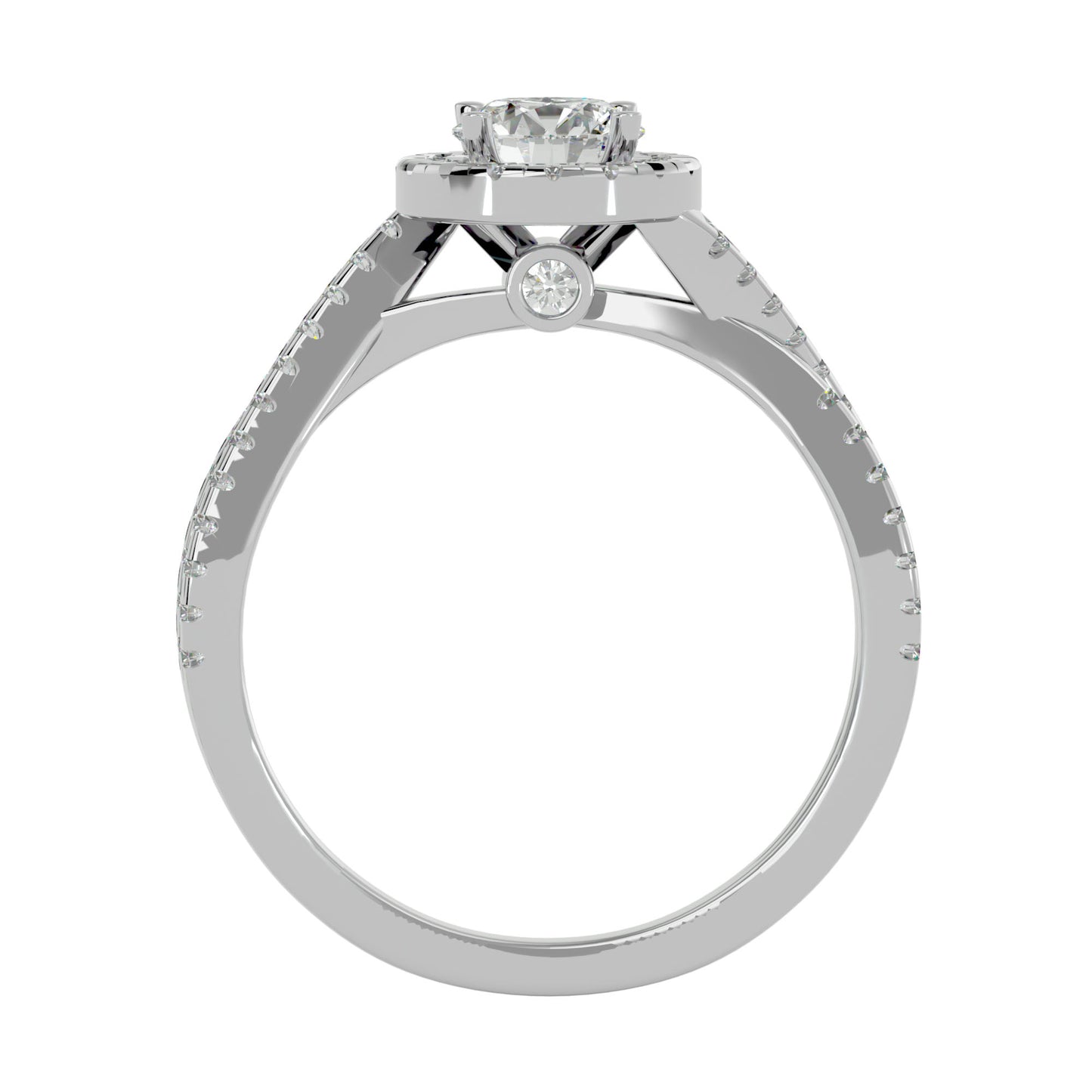 Jeremy Halo diamond engagement ring
