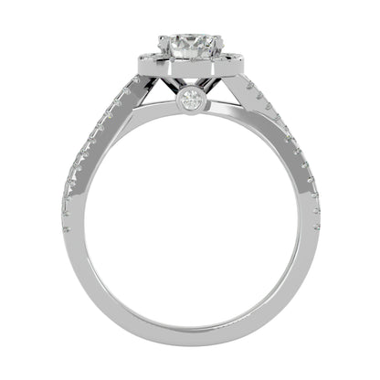 Jeremy Halo diamond engagement ring