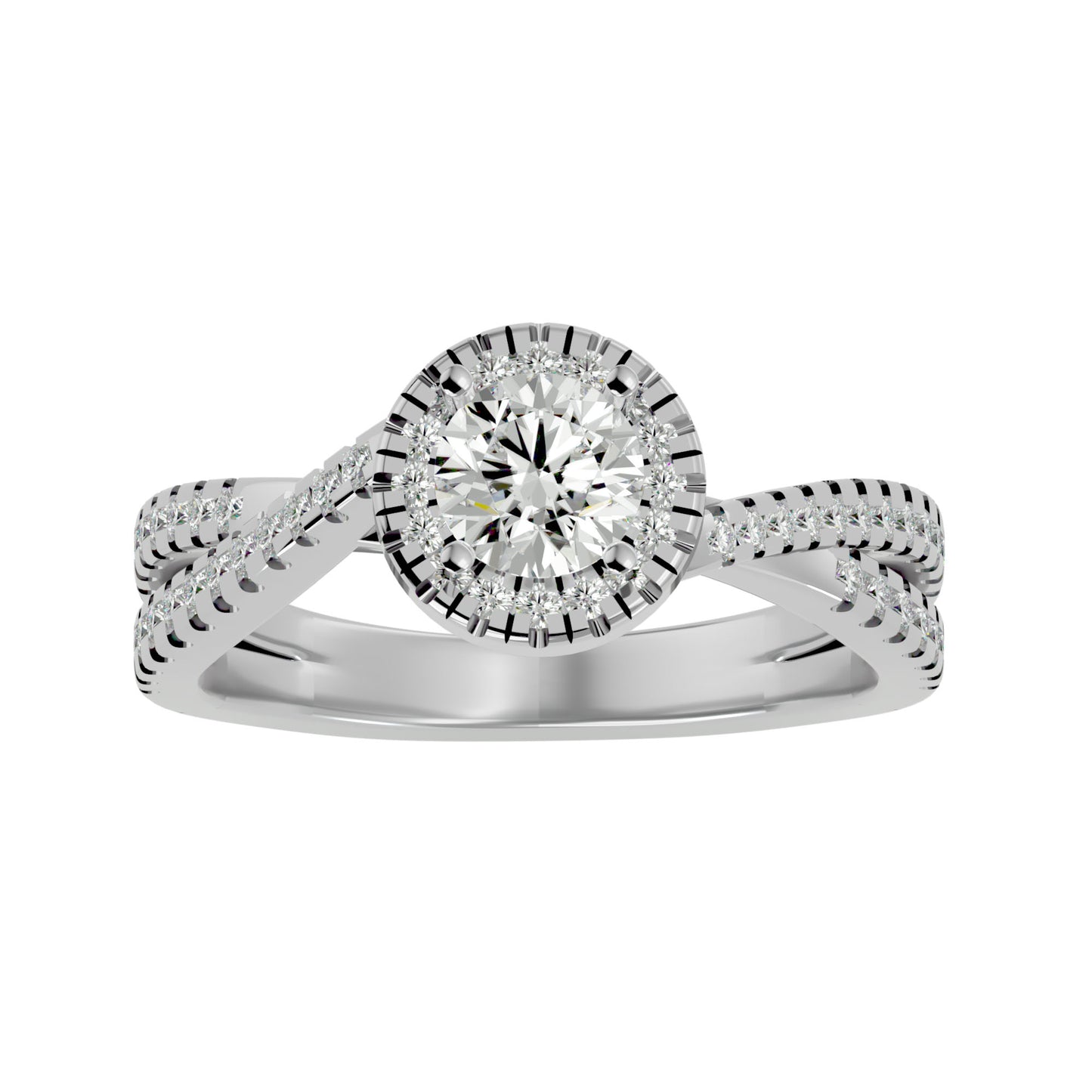 Jeremy Halo diamond engagement ring