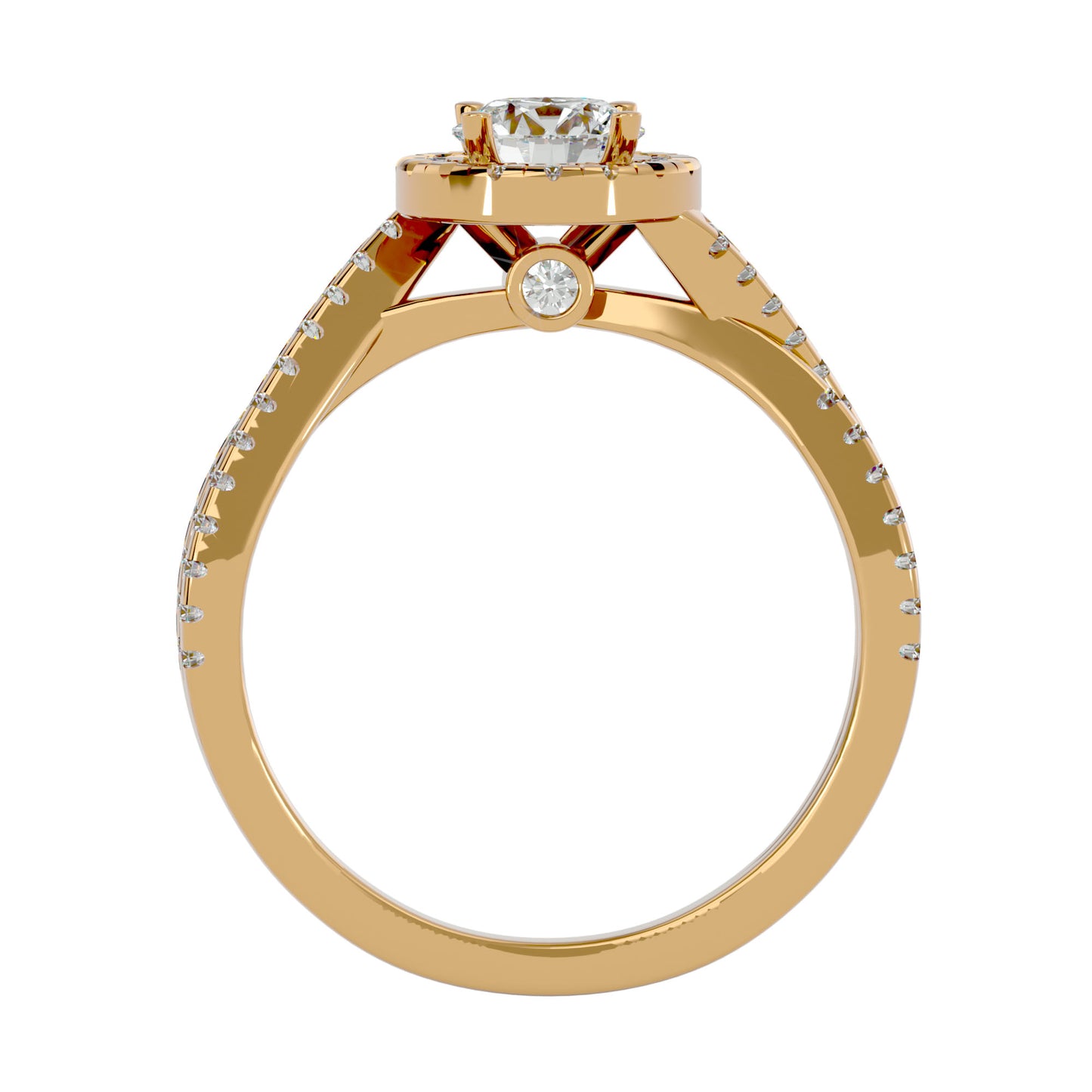 Jeremy Halo diamond engagement ring