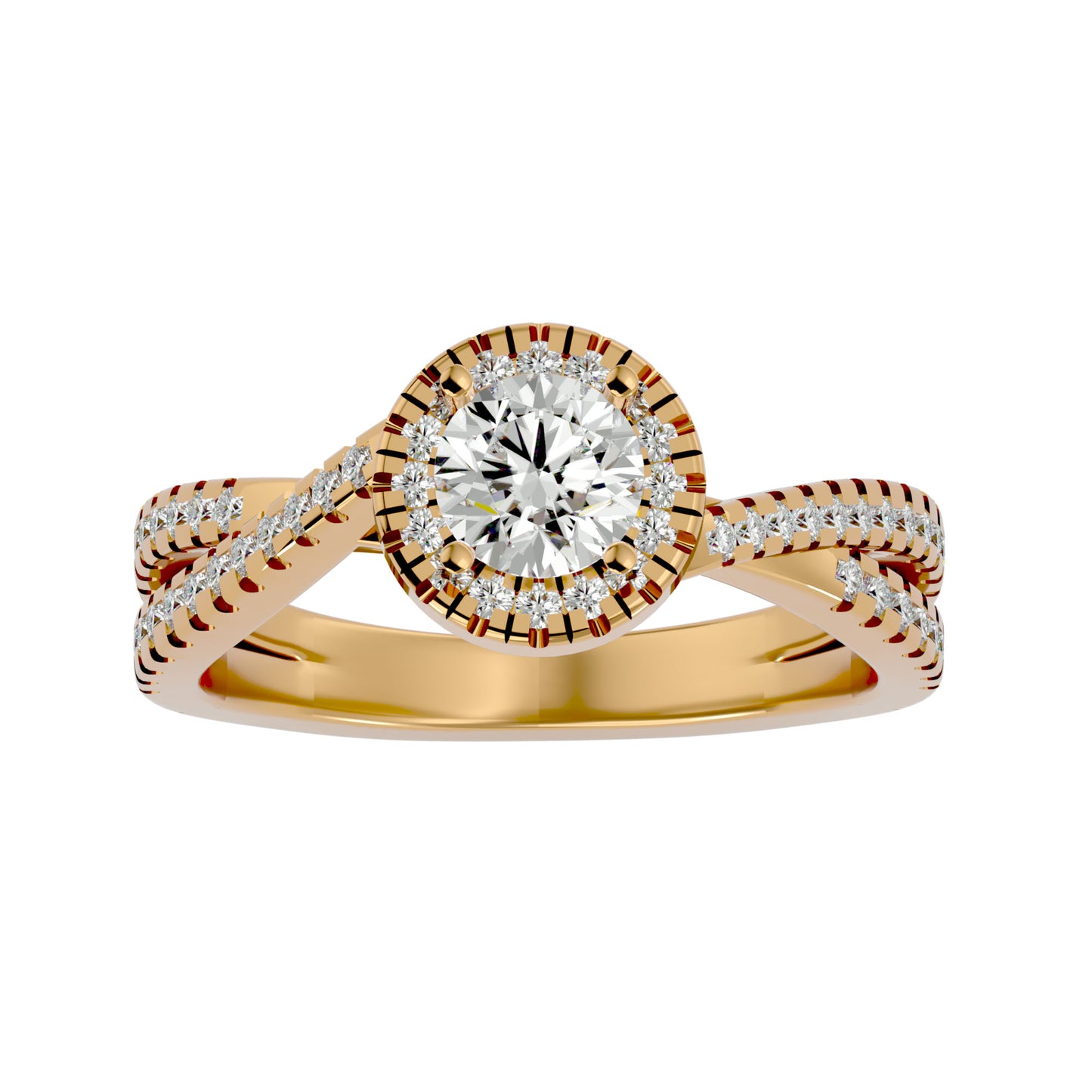 Jeremy Halo diamond engagement ring