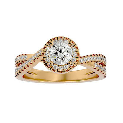 Jeremy Halo diamond engagement ring