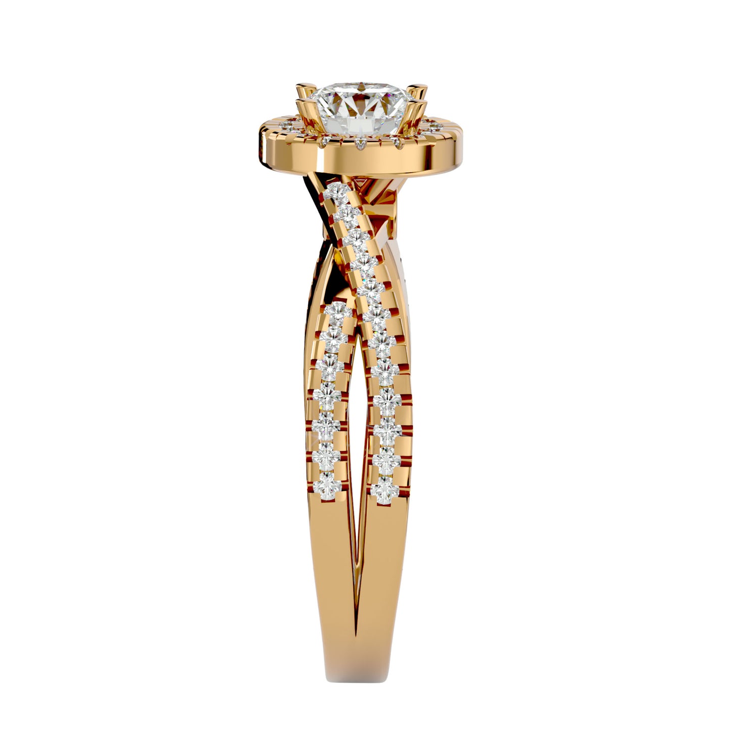 Jeremy Halo diamond engagement ring