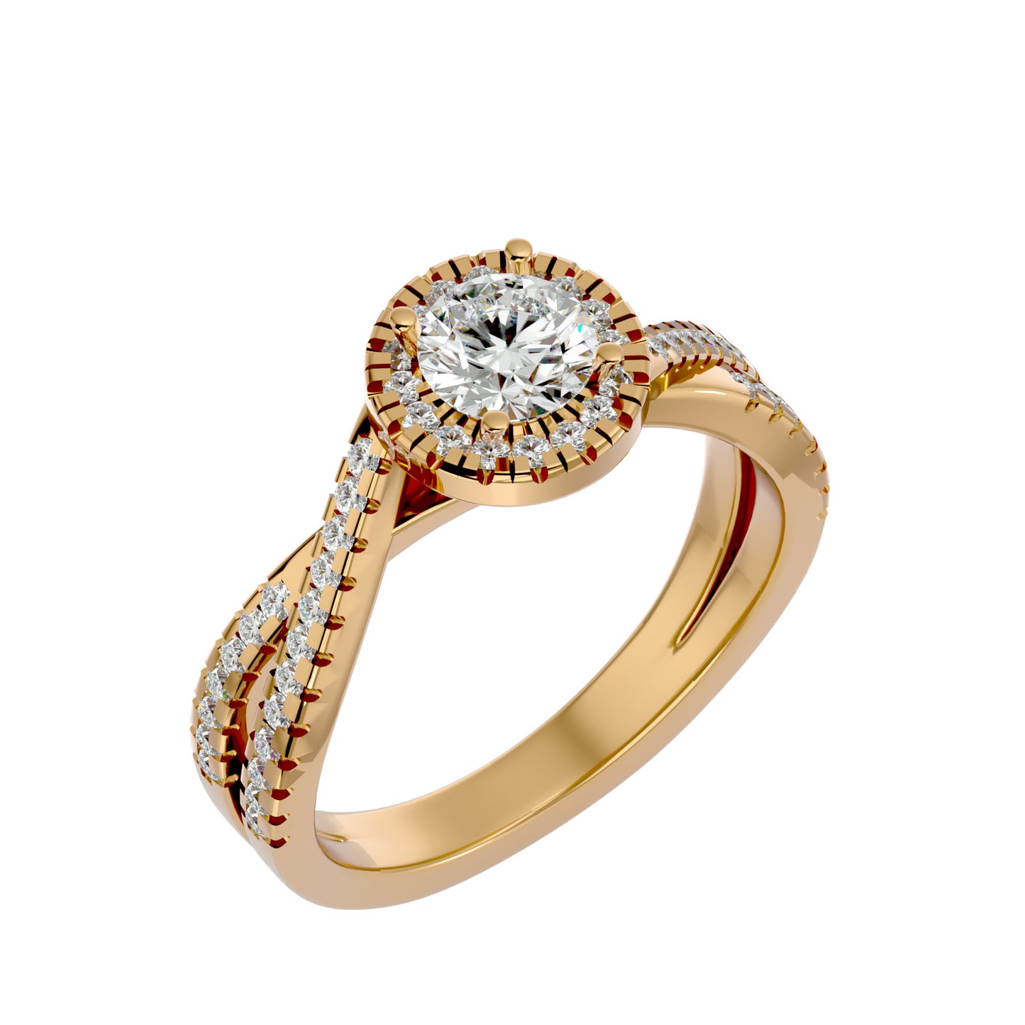 Jeremy Halo diamond engagement ring