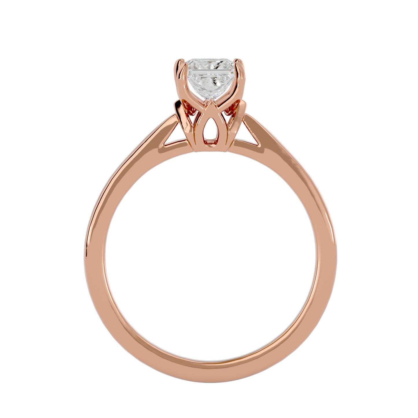Flora 4 prong diamond engagement ring