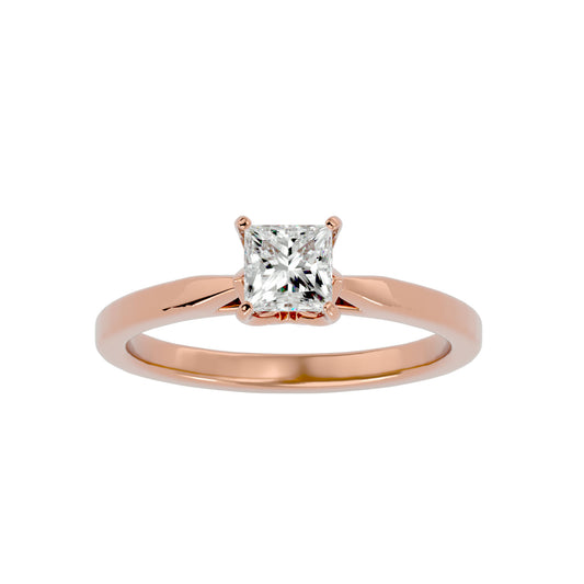 Flora 4 prong diamond engagement ring