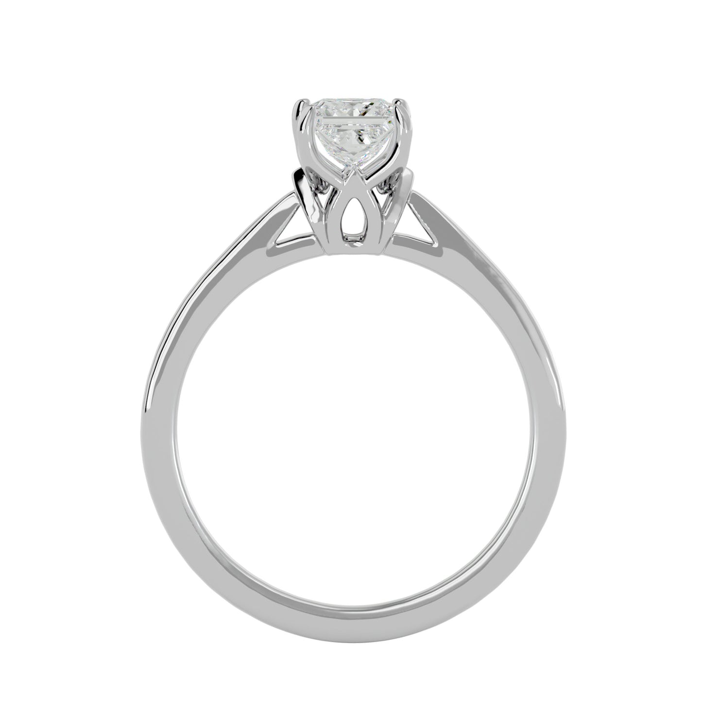 Flora 4 prong diamond engagement ring