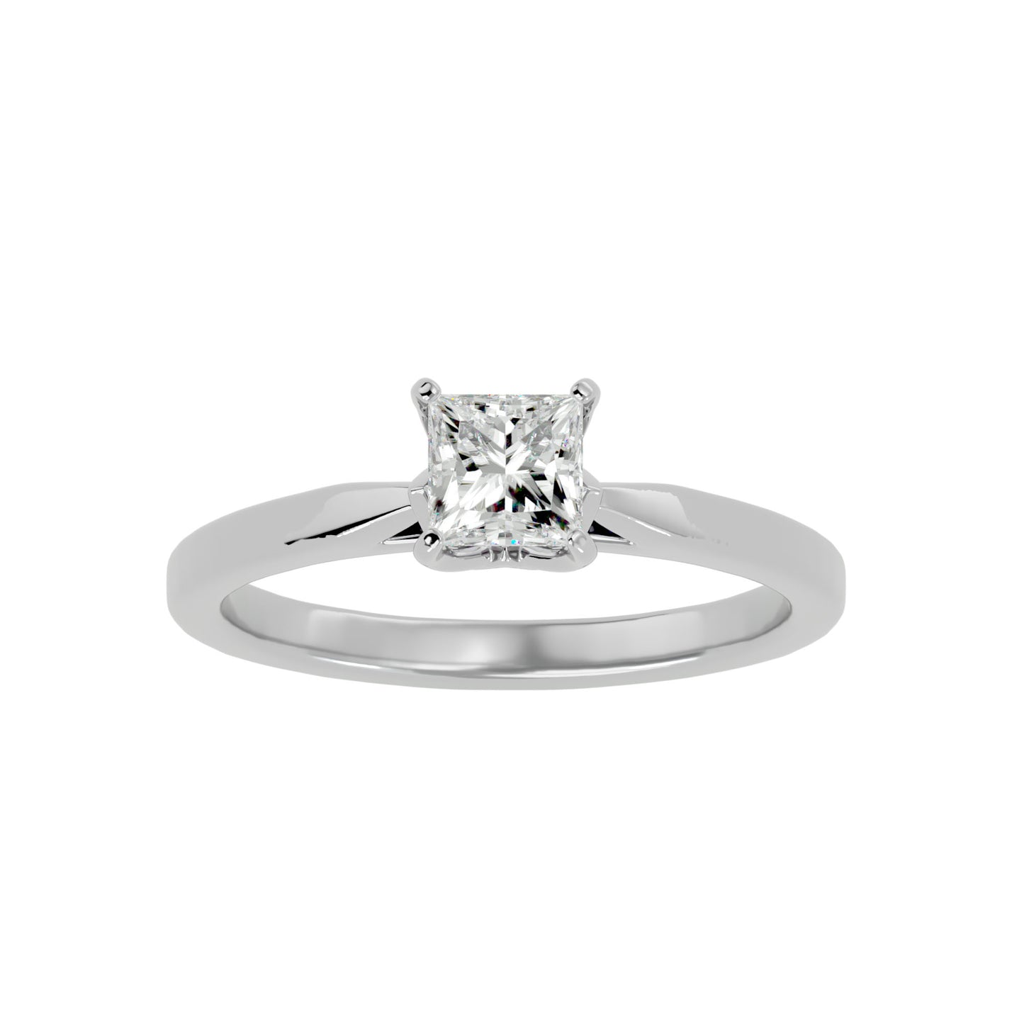 Flora 4 prong diamond engagement ring
