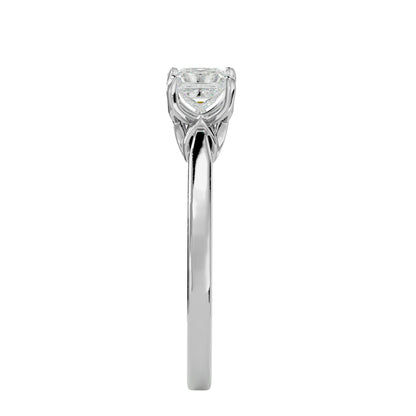 Flora 4 prong diamond engagement ring