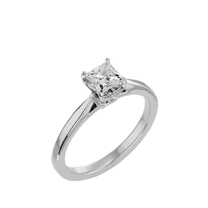 Flora 4 prong diamond engagement ring