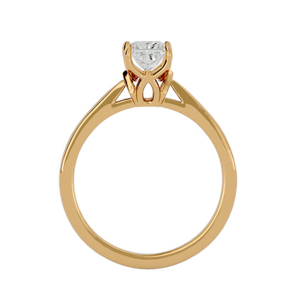 Flora 4 prong diamond engagement ring