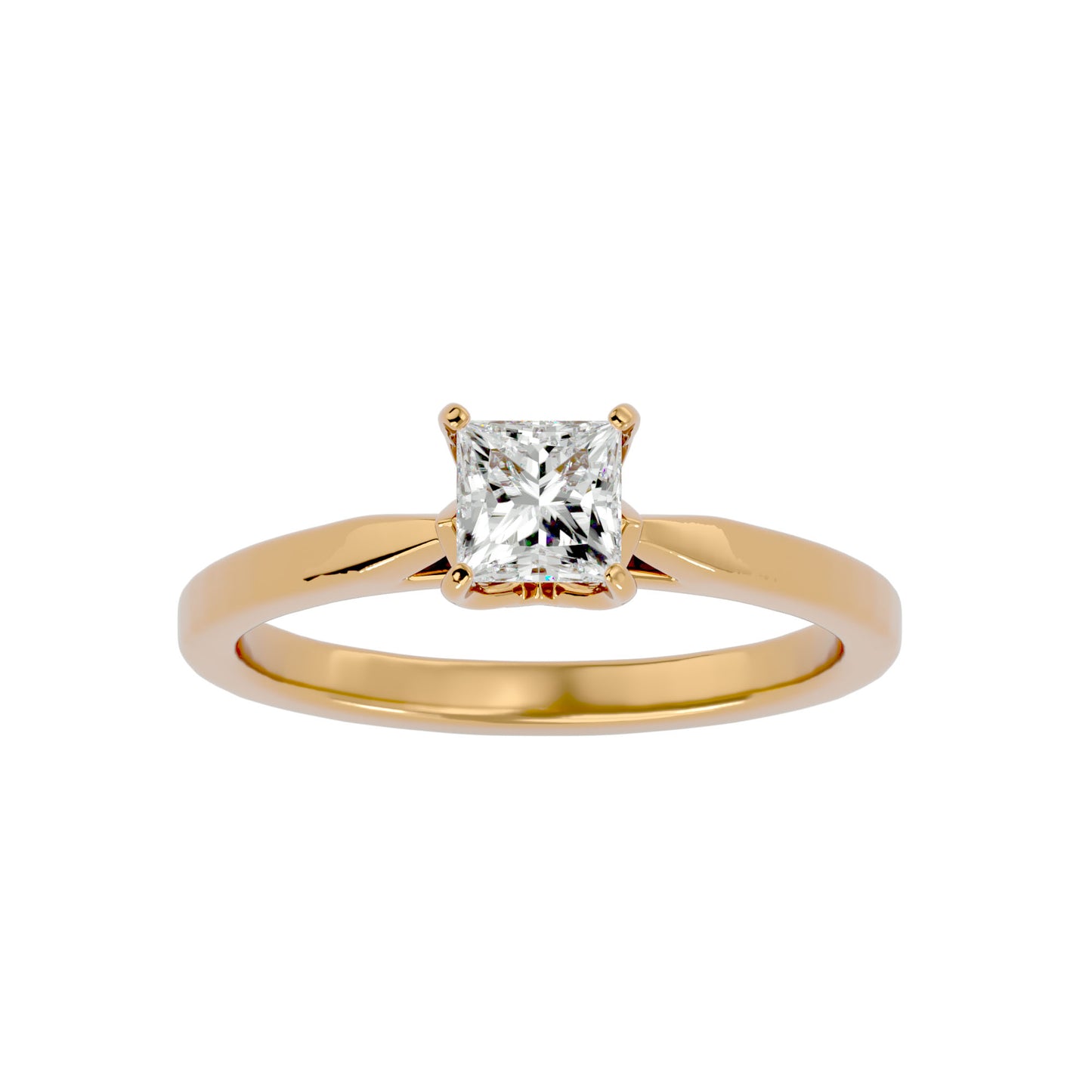 Flora 4 prong diamond engagement ring