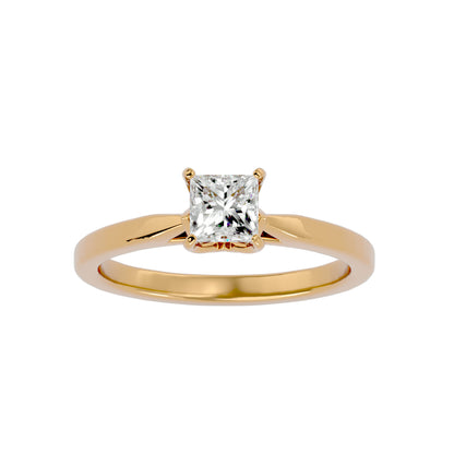 Flora 4 prong diamond engagement ring