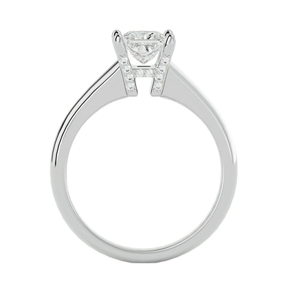 Celesite Princess diamond engagement ring