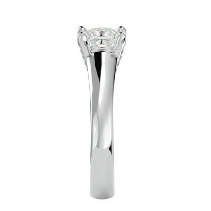 Celesite Princess diamond engagement ring