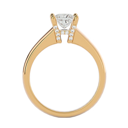Celesite Princess diamond engagement ring