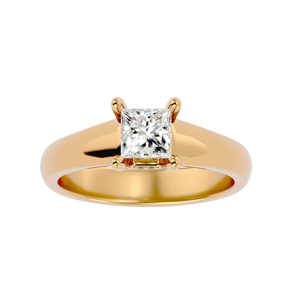 Celesite Princess diamond engagement ring