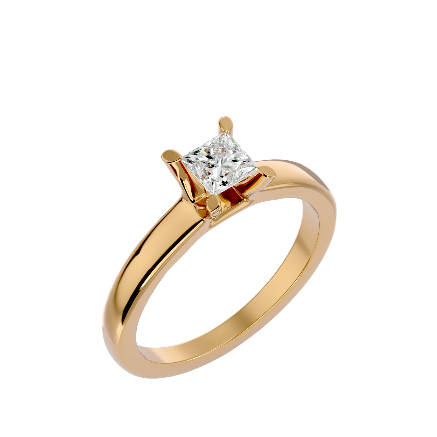Alysia solitaire diamond engagement ring