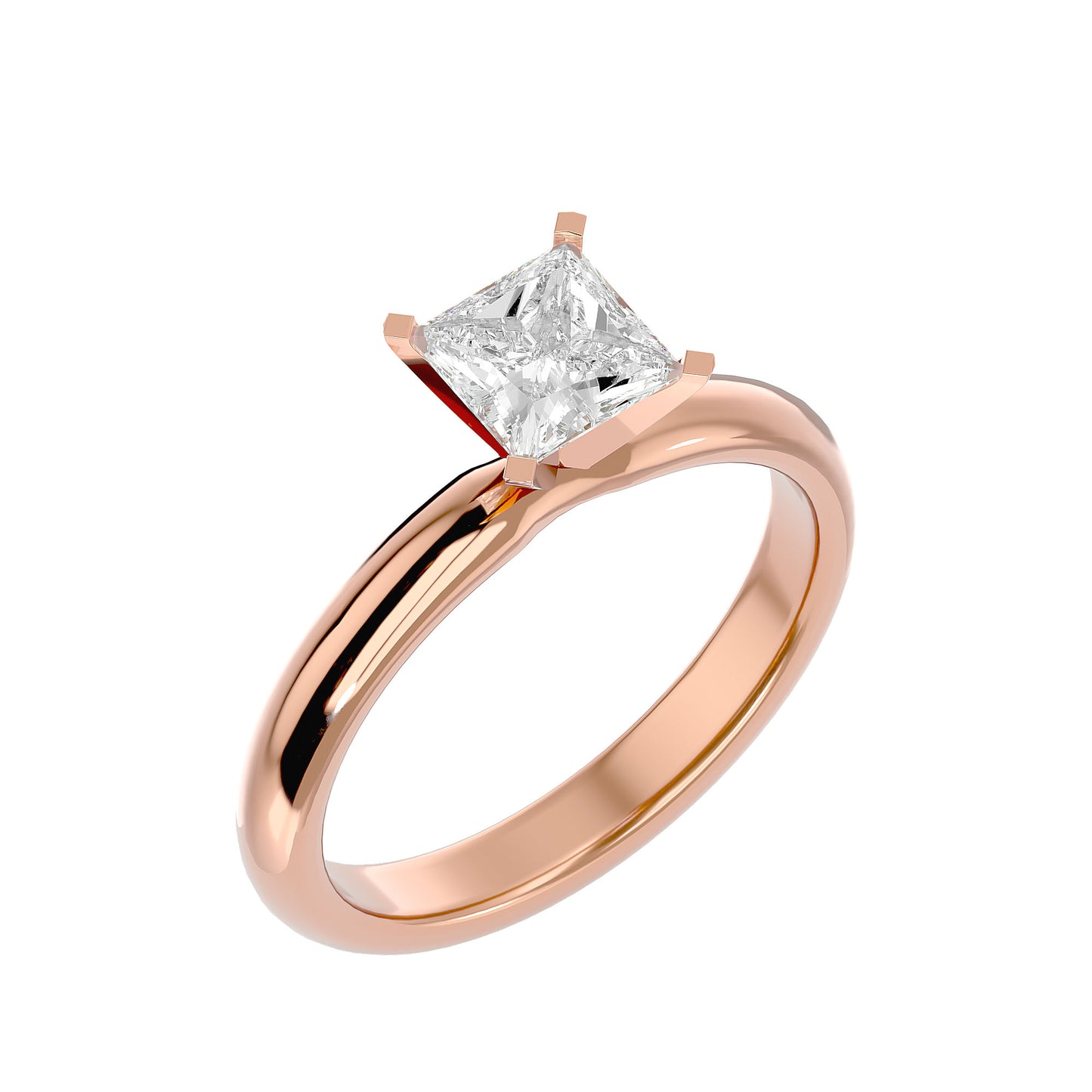 Emily solitaire diamond ring
