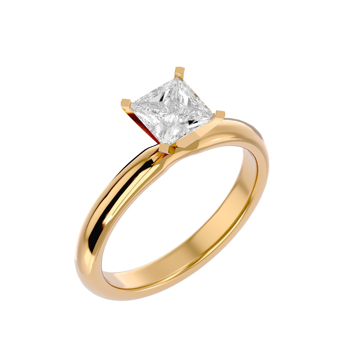Emily solitaire diamond ring