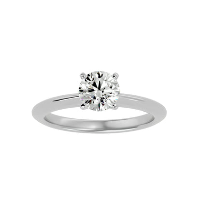 Crown diamond engagement ring