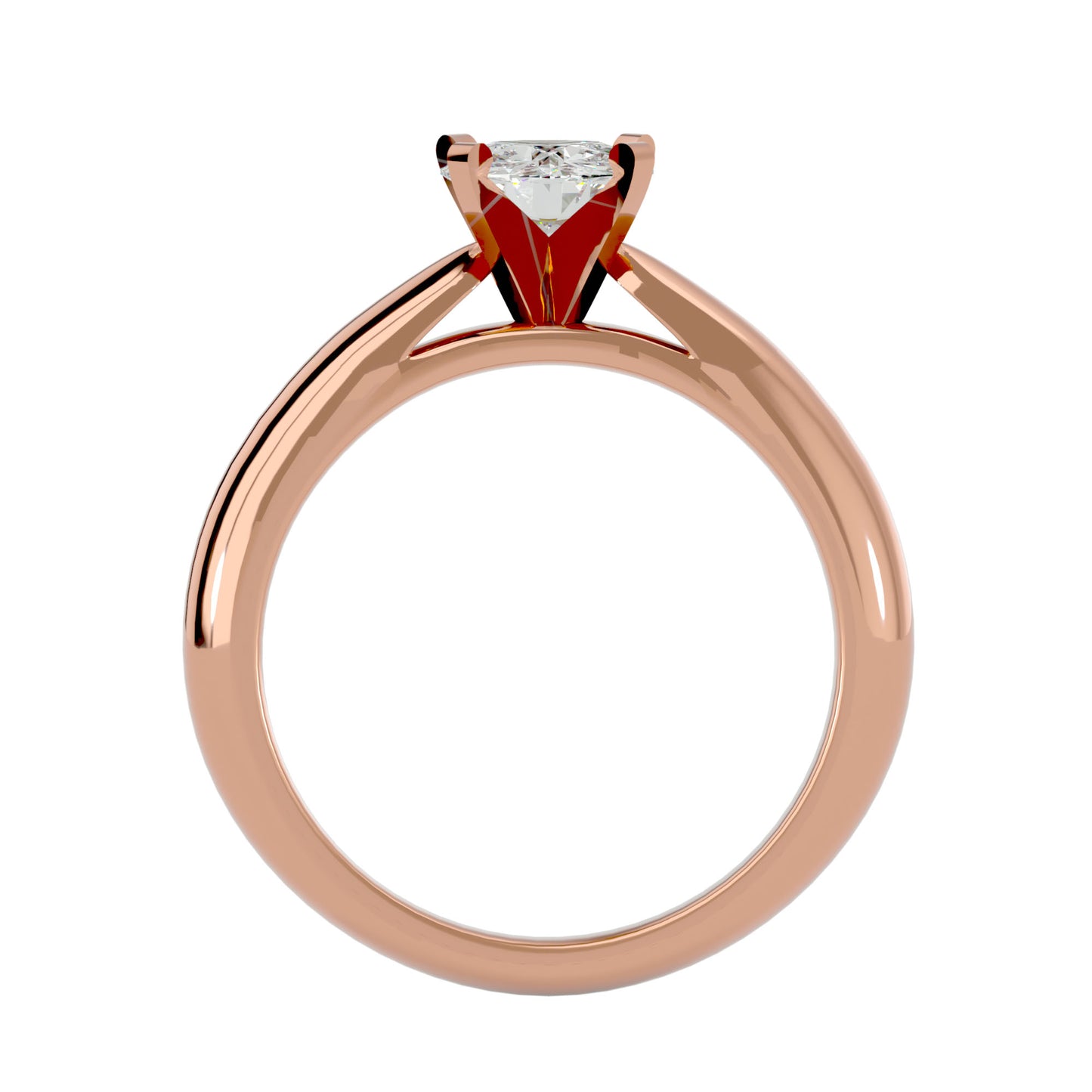 Qiunn petal diamond engagement ring