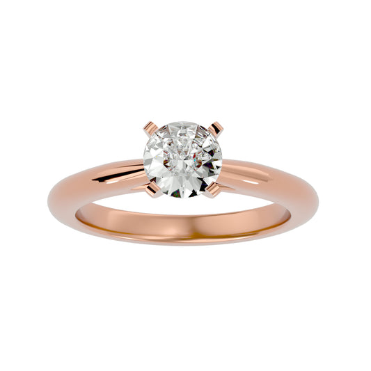 Qiunn petal diamond engagement ring