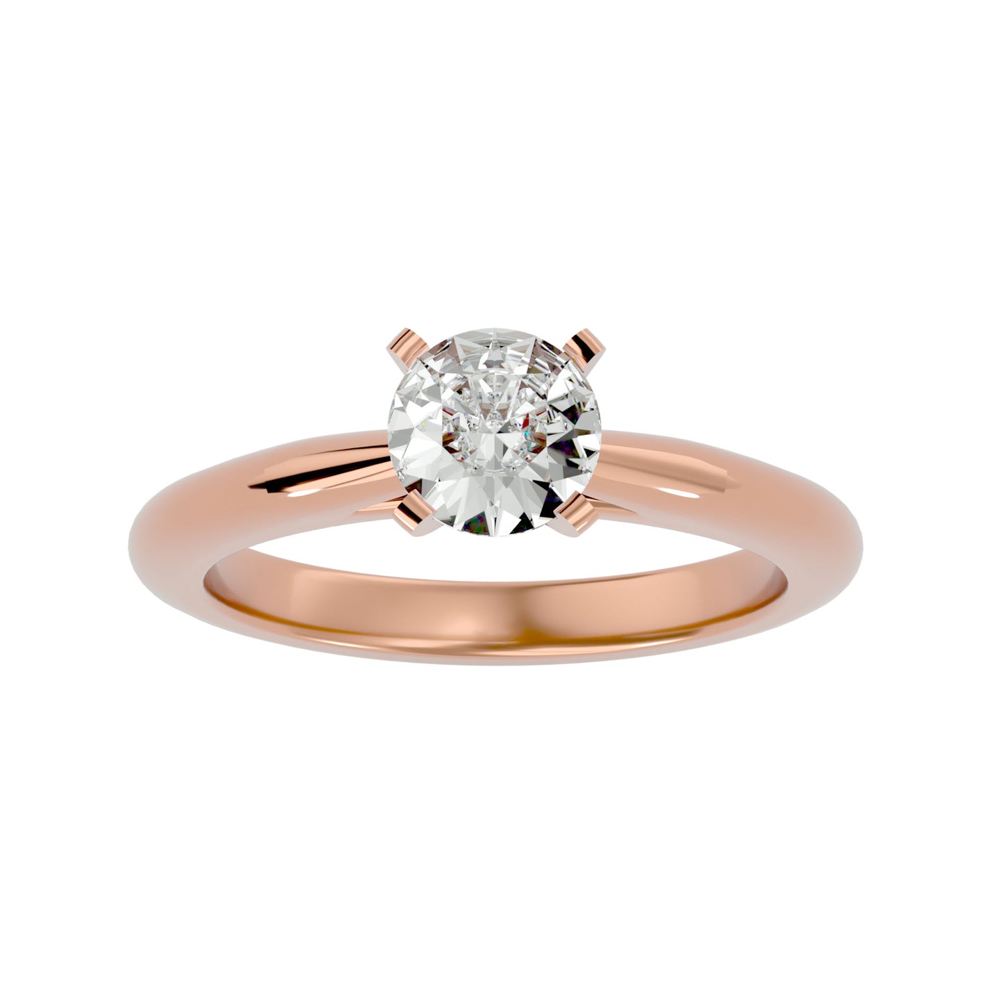 Qiunn petal diamond engagement ring