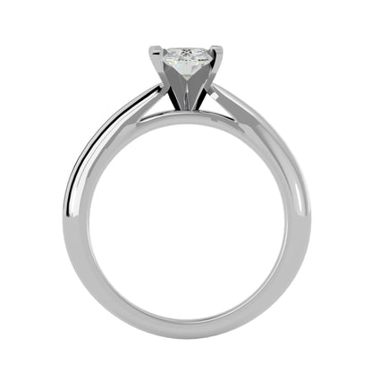 Qiunn petal diamond engagement ring
