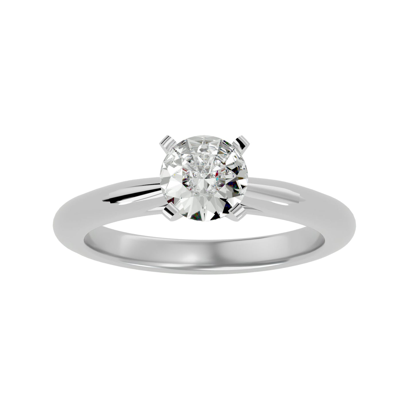 Qiunn petal diamond engagement ring