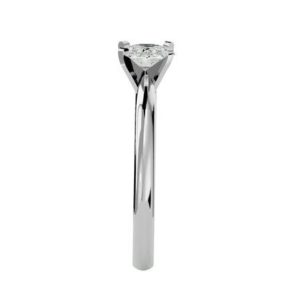 Qiunn petal diamond engagement ring