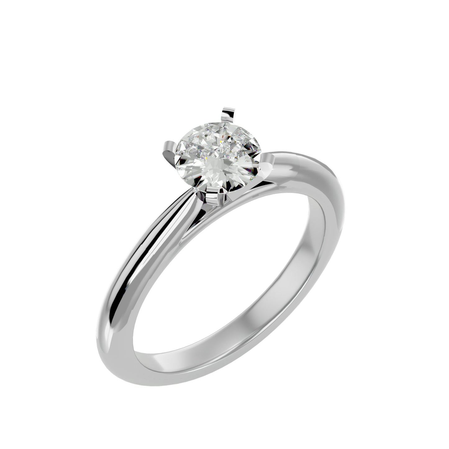 Qiunn petal diamond engagement ring