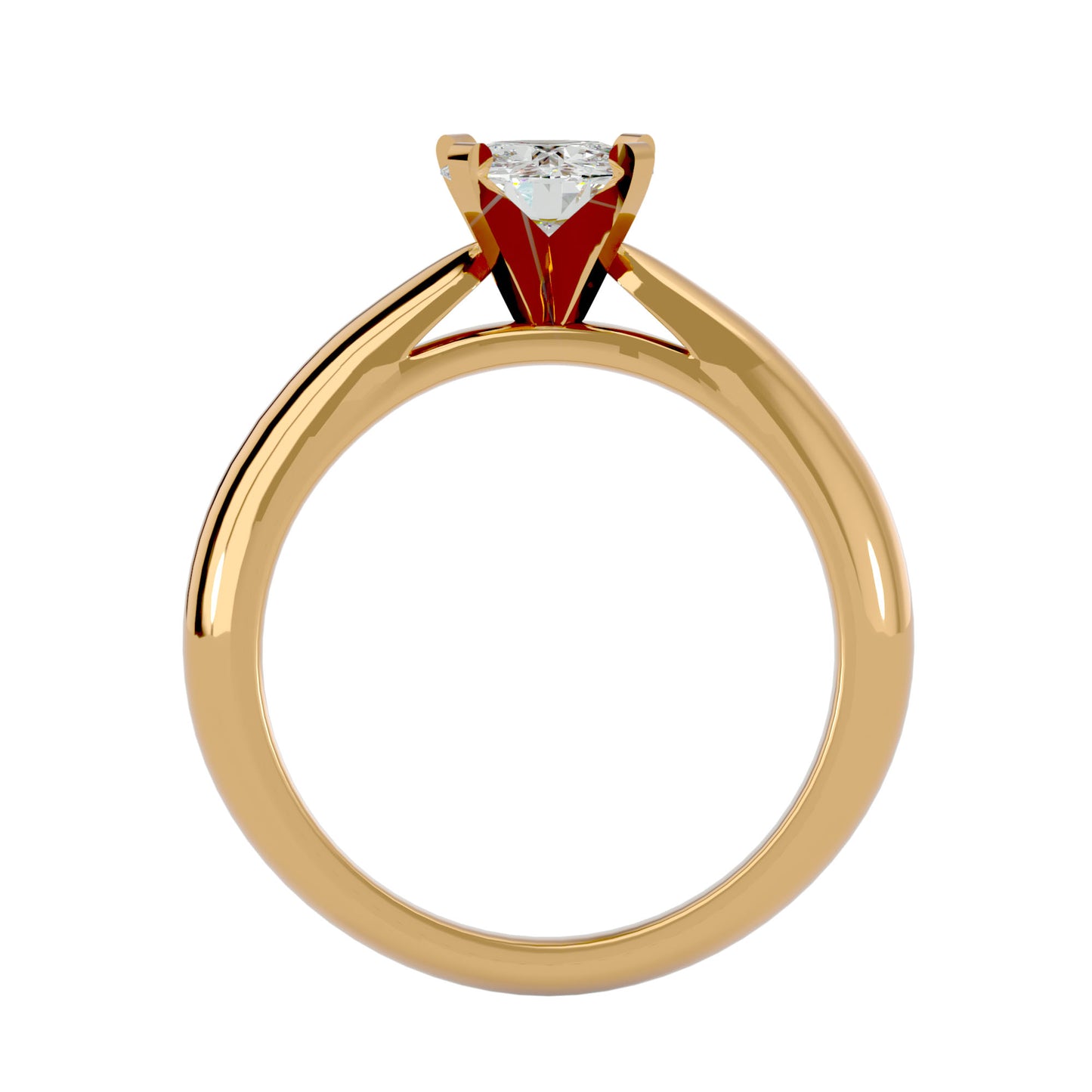 Qiunn petal diamond engagement ring
