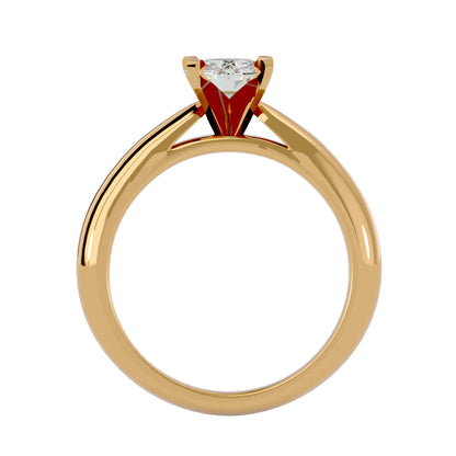 Qiunn petal diamond engagement ring
