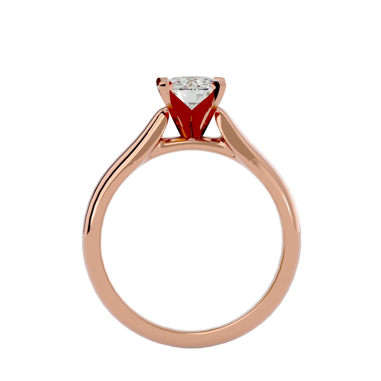Elsa criss cross diamond engagement ring