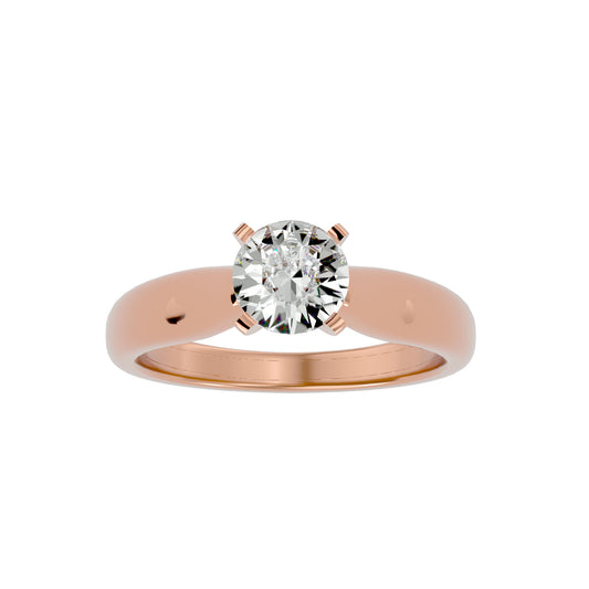 Elsa criss cross diamond engagement ring