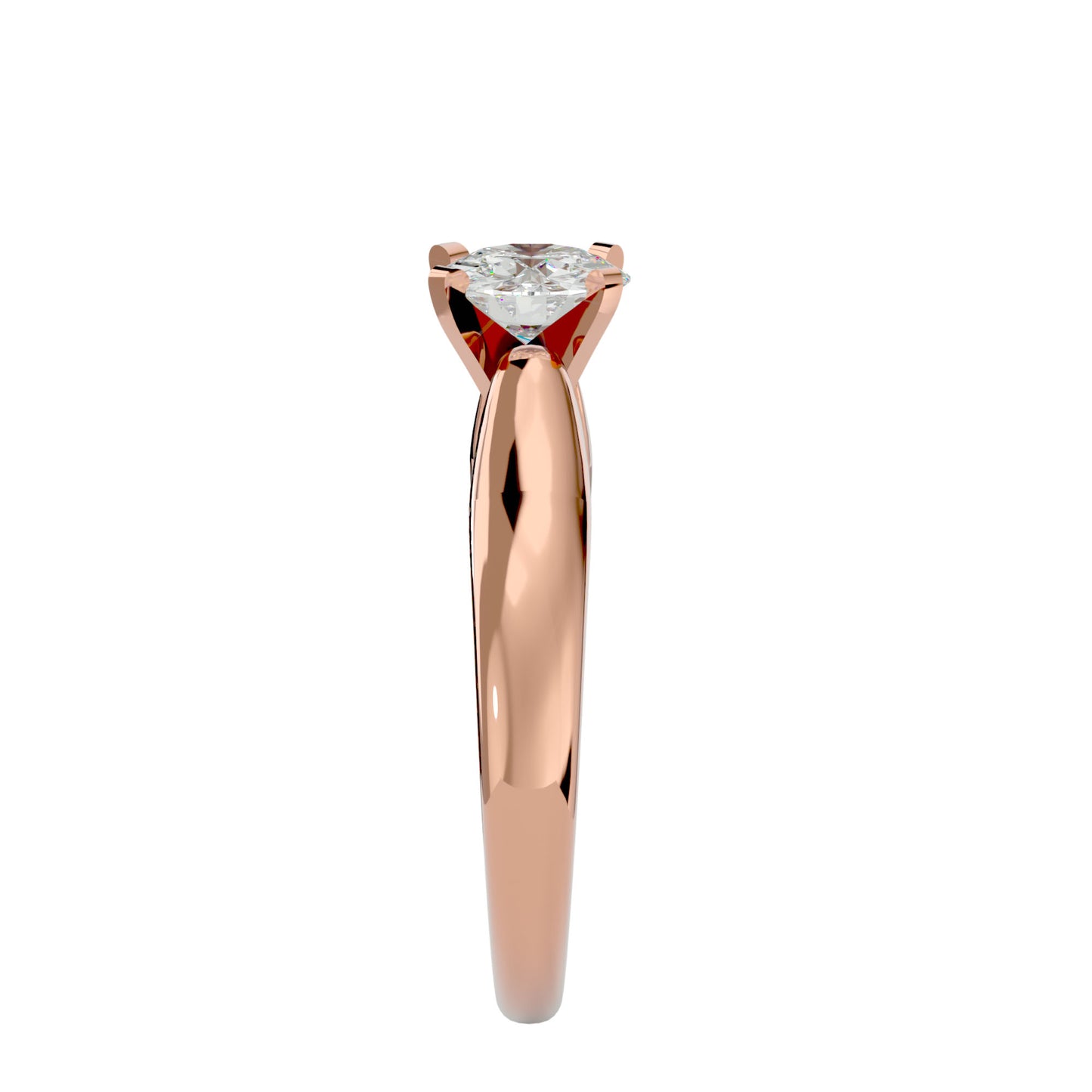 Elsa criss cross diamond engagement ring