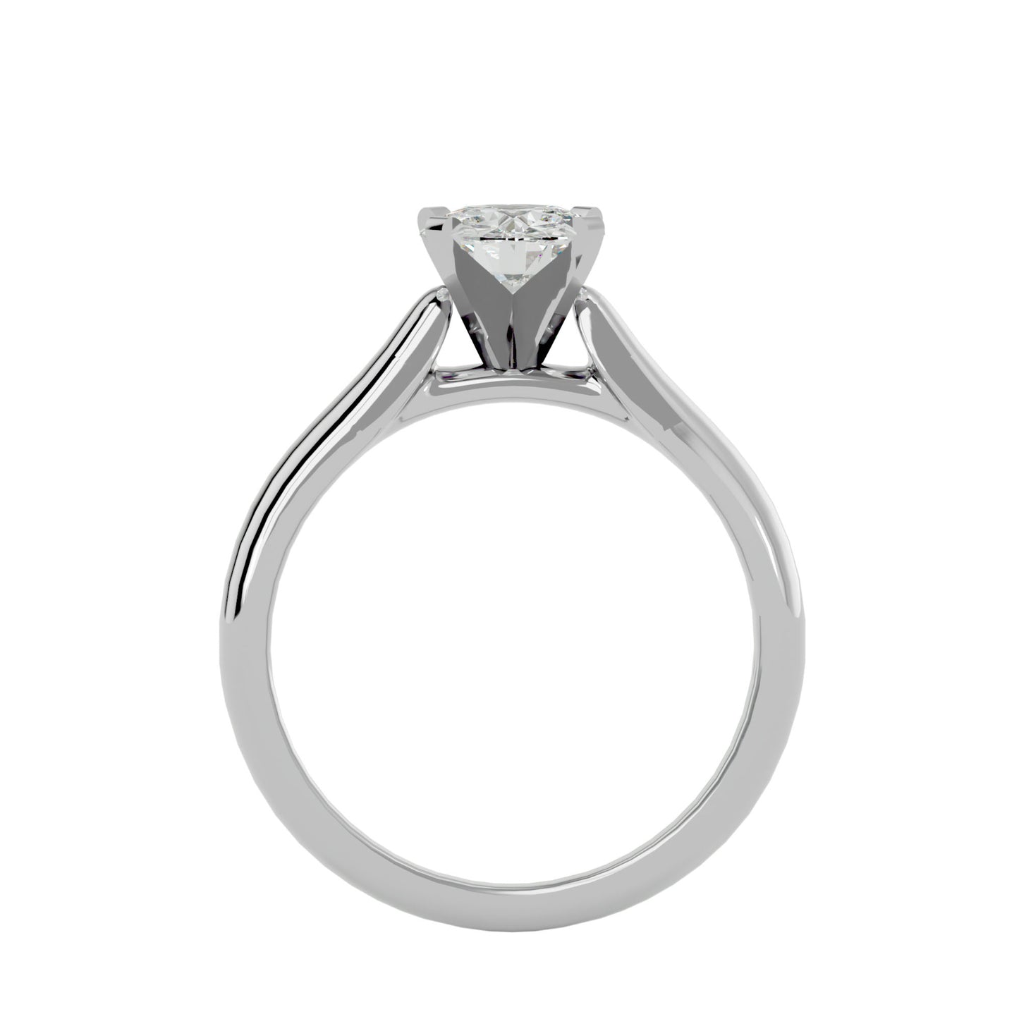 Elsa criss cross diamond engagement ring