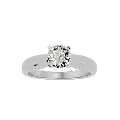 Elsa criss cross diamond engagement ring