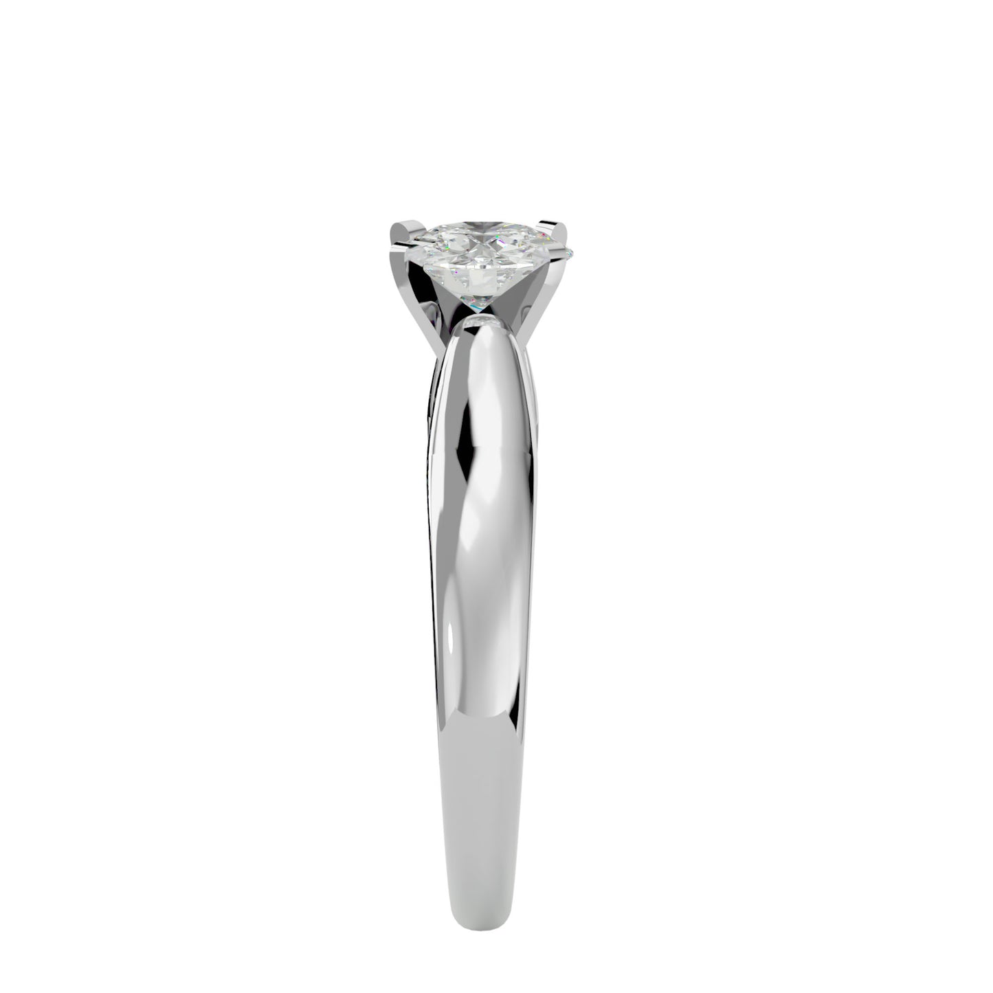Elsa criss cross diamond engagement ring