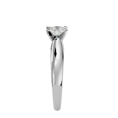Elsa criss cross diamond engagement ring