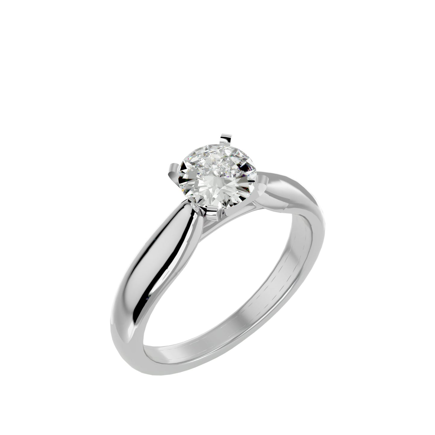 Elsa criss cross diamond engagement ring